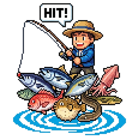 つれた日。釣りクイズ